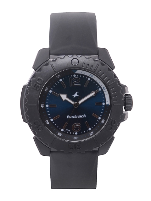 

Fastrack Unisex Black & Blue Analogue Watch NK38020PP05