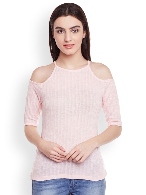 

Latin Quarters Women Pink Solid Top