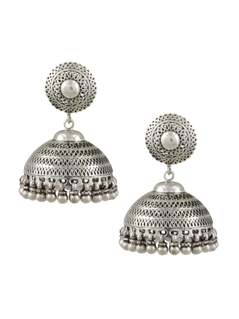 

ahilya Sterling Silver Jaali Jhumki