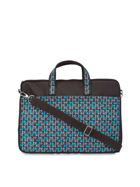 

Anekaant Women Brown & Blue Printed Laptop Bag