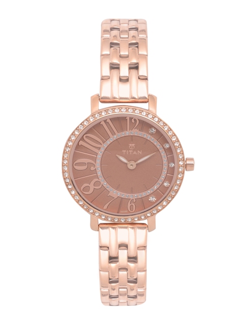 

Titan Women Peach Analogue Watch NK95041WM02