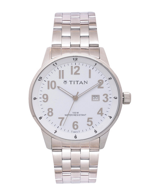 

Titan Men White Analogue Watch NK9441SM02
