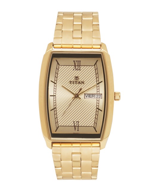 

Titan Men Gold-Toned Analogue Watch NK1737YM01