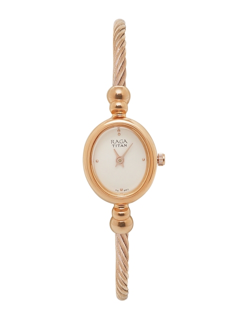 

Titan Women White Analogue Watch 197WM01