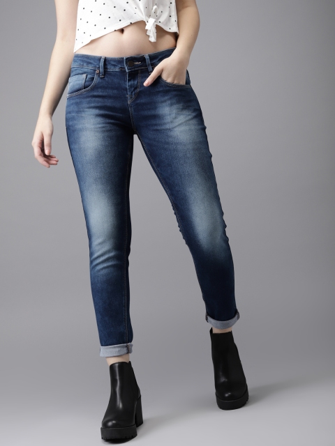 

Moda Rapido Women Blue Skinny Fit Mid-Rise Clean Look Stretchable Jeans