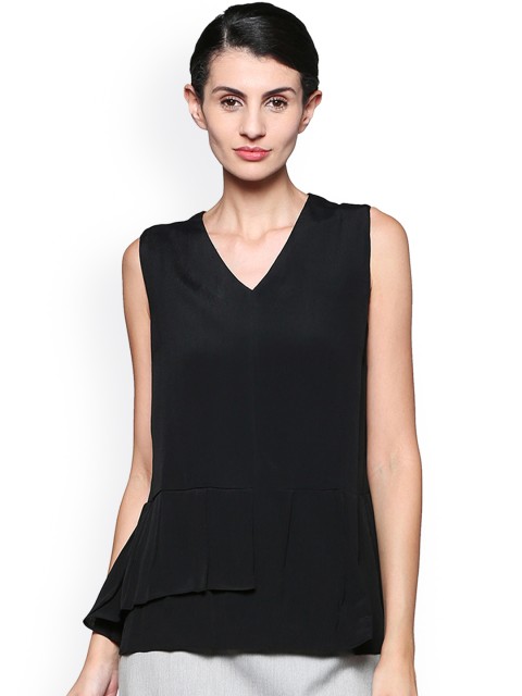 

Van Heusen Woman Black Solid Top