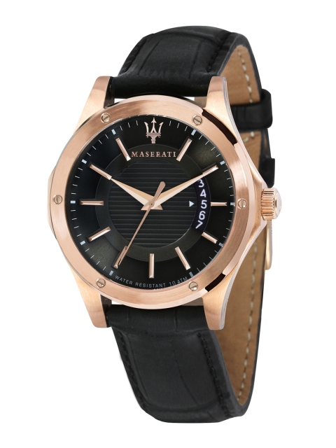 

Maserati Men Black Analogue Watch