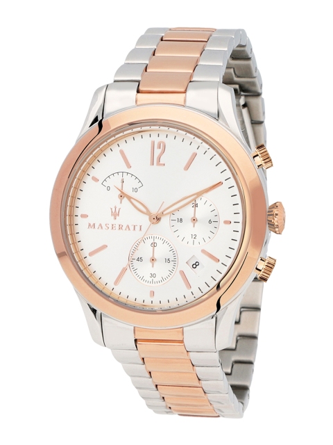 

Maserati Men White Analogue Watch