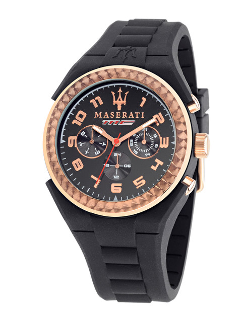 

Maserati Men Black Analogue Watch