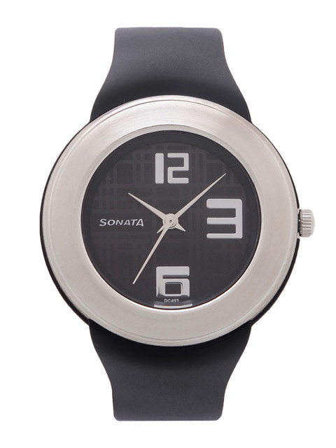 

Sonata Women Black Digital Watch NK8991PP03