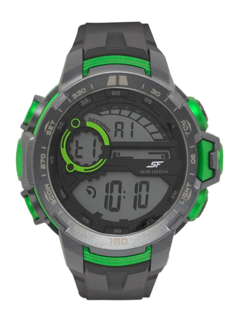 

Sonata Men Black & Grey Analogue Watch 77074PP01