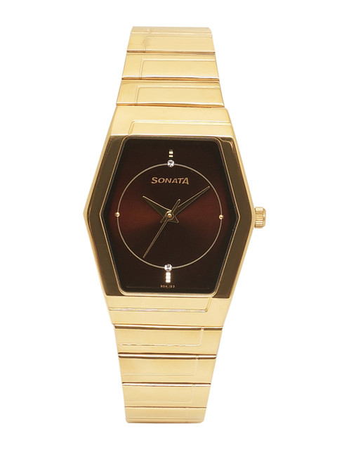 

Sonata Men Brown Analogue Watch NK70838074YM03