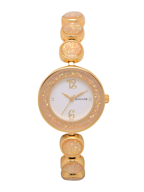 

Sonata Women White Analogue Watch NK8136YM04