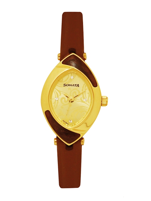 

Sonata Women Gold-Toned Analogue Watch NJ8069YL03