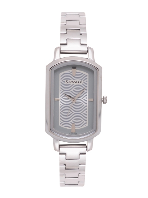 

Sonata Women Silver-Toned & Blue Analogue Watch NK8139SM01