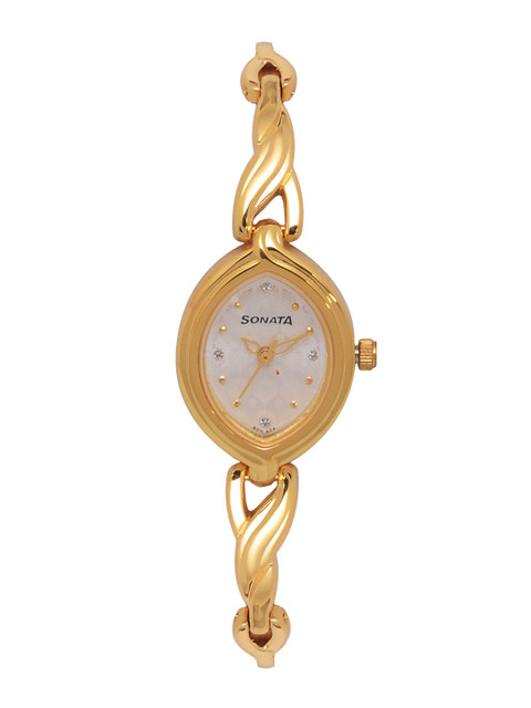 

Sonata Pankh Women Off White Analogue watch NL8109YM04