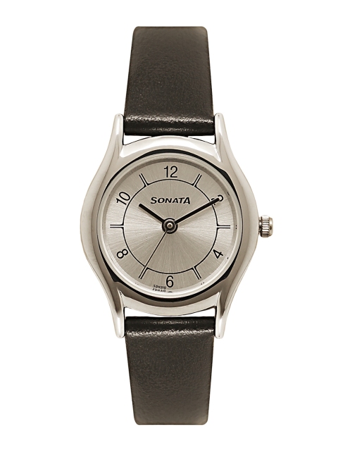 

Sonata Essentials Women Silver Analogue watch NL87020SL03