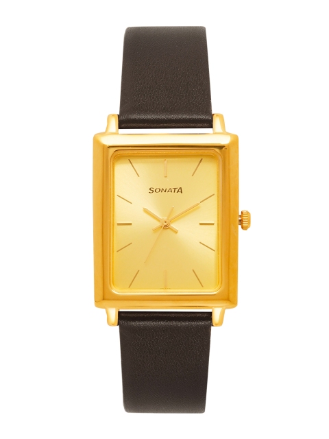 

Sonata Men Gold-Toned Analogue Watch NK7078YL02