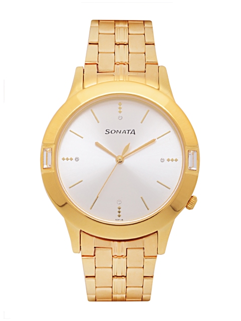 

Sonata Men White Analogue Watch NK7111YM01
