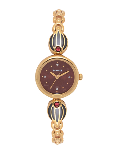

Sonata Women Maroon Analogue Watch NK8133YM03