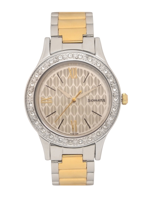 

Sonata Stardust Women Silver Analogue watch NL8123BM01