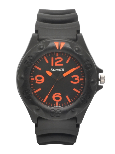 

Sonata Men Black Digital Watch ND7975PP02C