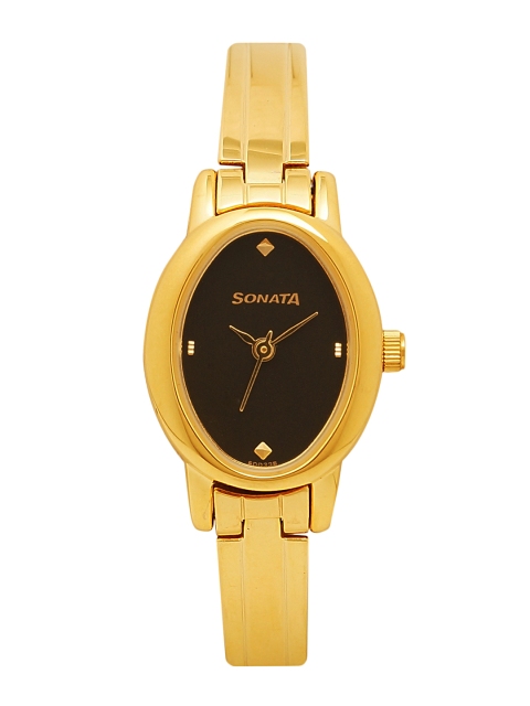 

Sonata Women Black Analogue Watch NK8100YM03