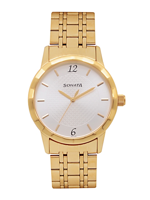 

Sonata Men Silver-Toned Analogue Watch 7113YM01C