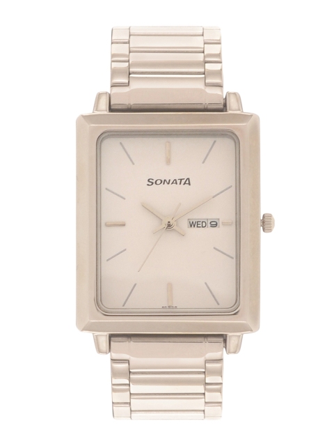 

Sonata Men White Analogue Watch NK7078SM05