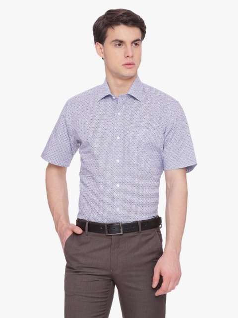 

Van Heusen Men Blue Comfort Regular Fit Printed Formal Shirt