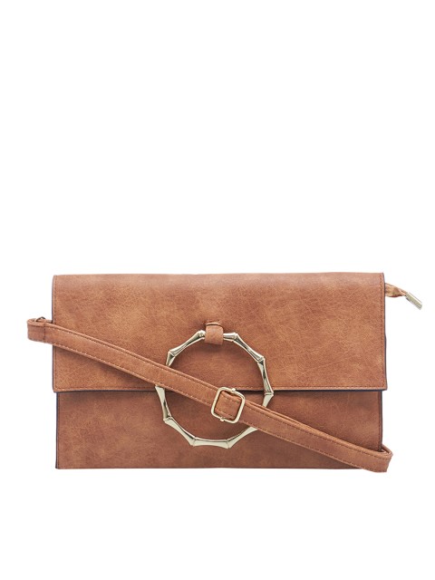 

Satchel Bags Brown Solid Sling Bag