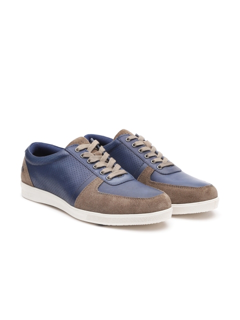 

Jack & Jones Men Blue Leather Sneakers