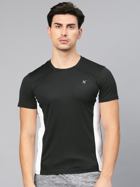 

HRX by Hrithik Roshan Men Black Solid Performance Training T-shirt
