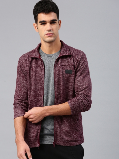 

HRX by Hrithik Roshan Men Maroon Solid Sweatshirt
