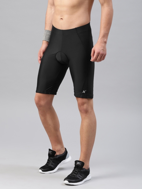 

HRX by Hrithik Roshan Men Black Solid Regular Fit Cycling Shorts