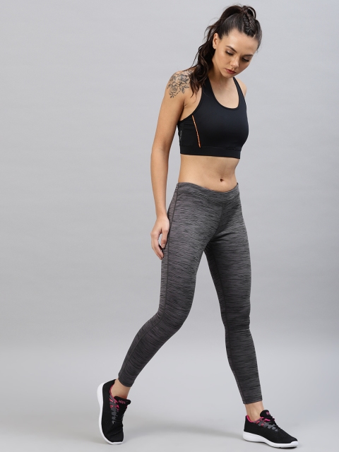 

HRX by Hrithik Roshan Women Charcoal Grey Ankle Length Running Tights