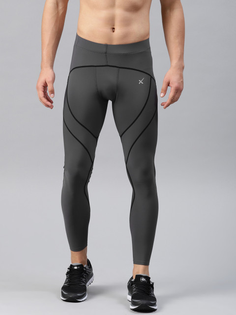 

HRX Active by Hrithik Roshan Men Grey Rapid Dry Compression Training Tights