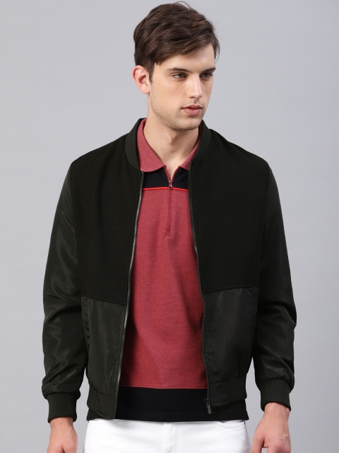 

HRX by Hrithik Roshan Men Black Solid Athleisure Bomber Jacket
