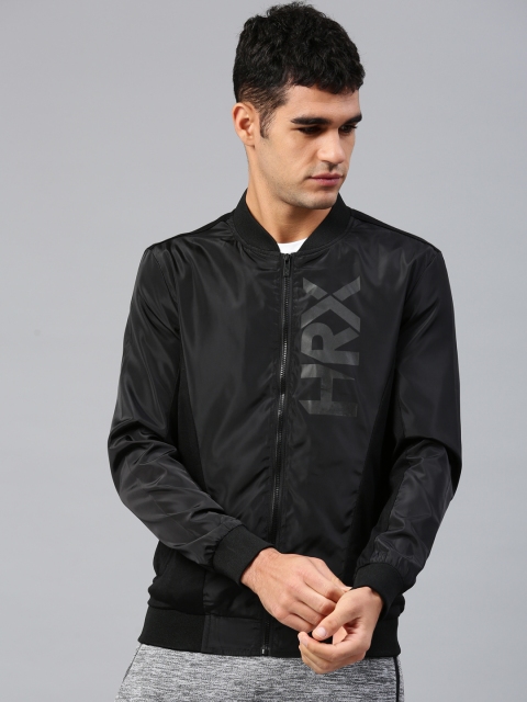 

HRX by Hrithik Roshan Men Black Solid Bomber