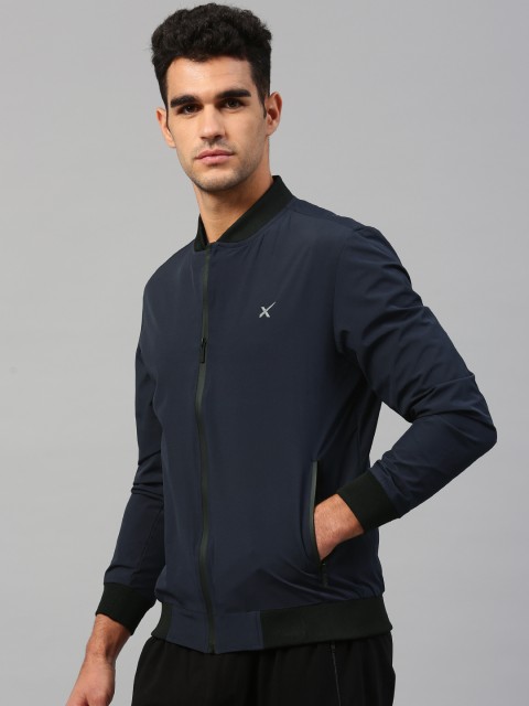 

HRX by Hrithik Roshan Men Navy Solid Bomber, Navy blue