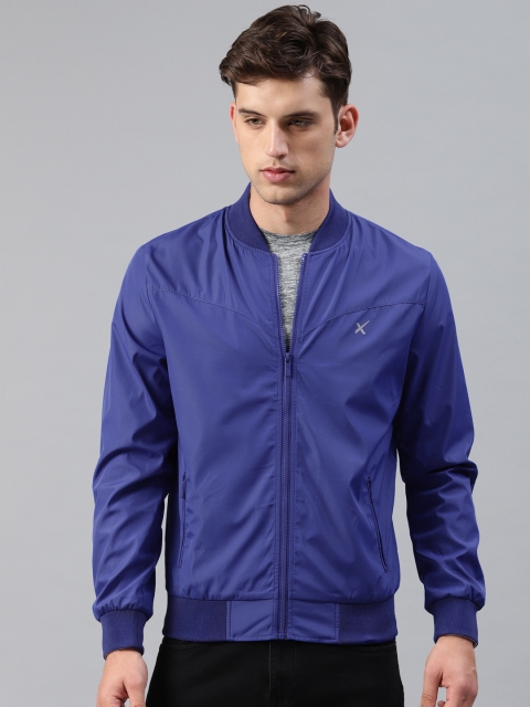 

HRX by Hrithik Roshan Men Blue Solid Bomber