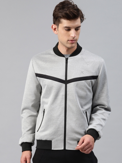 

HRX by Hrithik Roshan Men Grey Melange Solid Athleisure Jacket