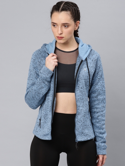 

HRX by Hrithik Roshan Blue Hooded Sweatshirt