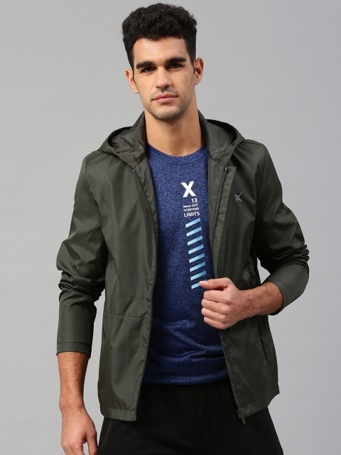 

HRX by Hrithik Roshan Men Olive Green Solid Sporty Jacket