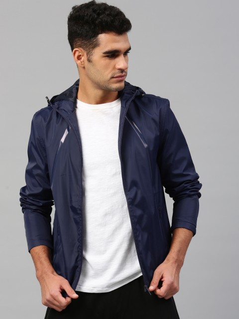 

HRX by Hrithik Roshan Men Navy Blue Solid Sporty Jacket
