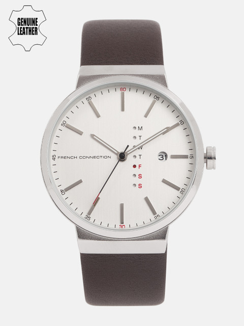 

French Connection Men White Analogue Watch