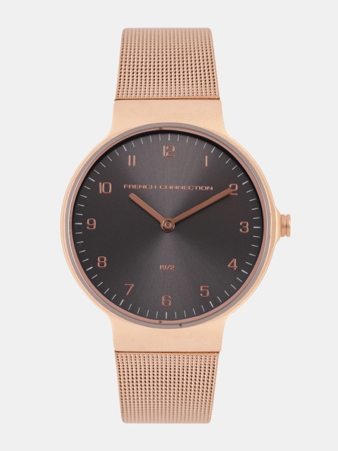 

French Connection Women Charcoal Grey Analogue Watch