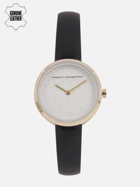 

French Connection Women White & Black Analogue Watch FC1295BG