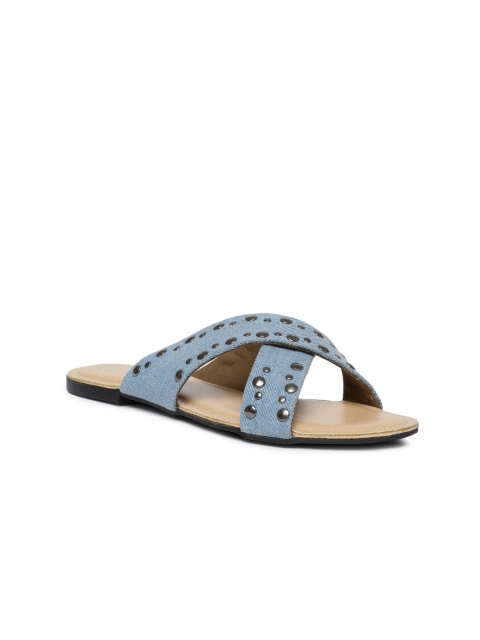 

Catwalk Women Blue Solid Open Toe Flats