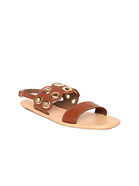 

Catwalk Women Brown Solid Open Toe Flats